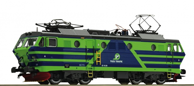 Electric locomotive El 16 of TGOJ Trafik Digital with sound<br /><a href='images/pictures/Roco/234160.jpg' target='_blank'>Full size image</a>